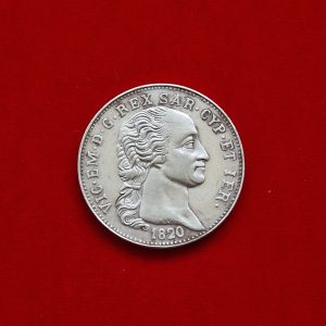 Moneda Sardinia 5 lire, 1820