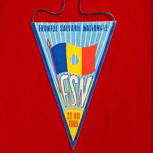 Fanionul Frontul Salvării Naționale, FSN, 22-XII-1989