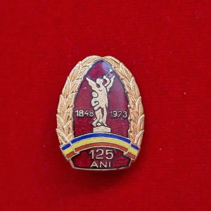Insigna 1848-1973, 125 ani, pompieri