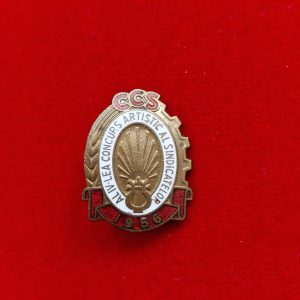Insigna Al IV-lea concurs artistic al sindicatelor 1956 - CCS