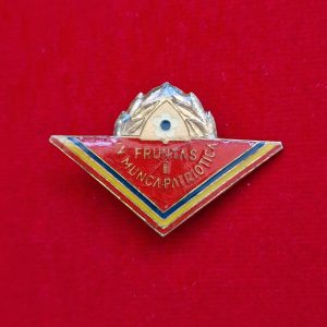 Insigna Fruntaș în munca patriotică (convex)