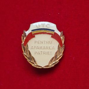 Insigna UTC Pentru apărarea patriei (alb)