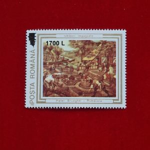 Timbrul 2000 - Tablouri împușcate - Pieter Brueghel, Primăvara - 1700 lei
